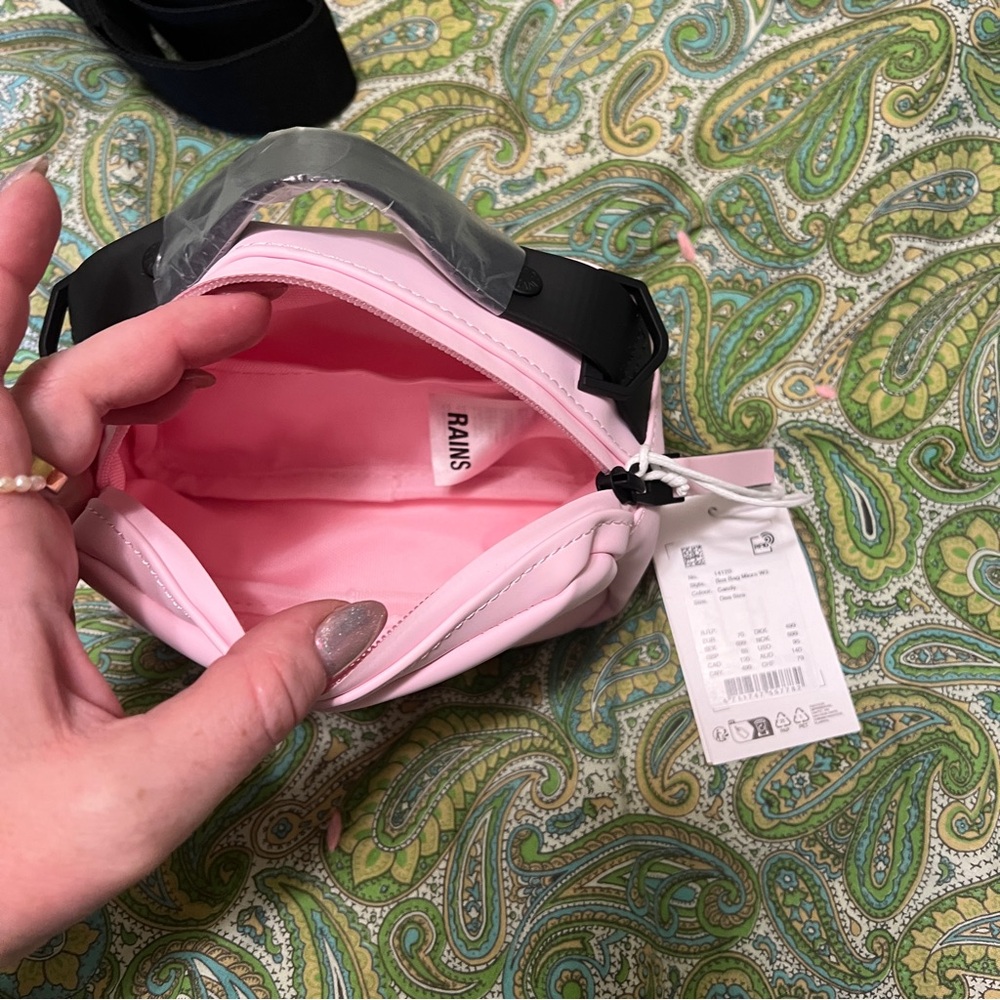 NWT Rains Box Bag Micro Pink Candy - Picture 4 of 6